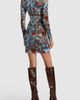 ALICE + OLIVIA ALICE + OLIVIA Delora Mock Neck Minidress - 2