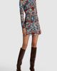 ALICE + OLIVIA ALICE + OLIVIA Delora Mock Neck Minidress - 3