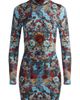 ALICE + OLIVIA ALICE + OLIVIA Delora Mock Neck Minidress - 5