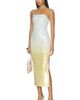 Alice + Olivia Alice + Olivia Delora Sequin Strapless Midi Dress - 1