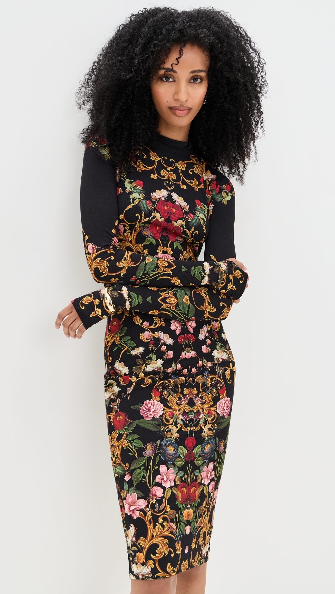 green emerald velvet dress DELARA DRESS main image 0