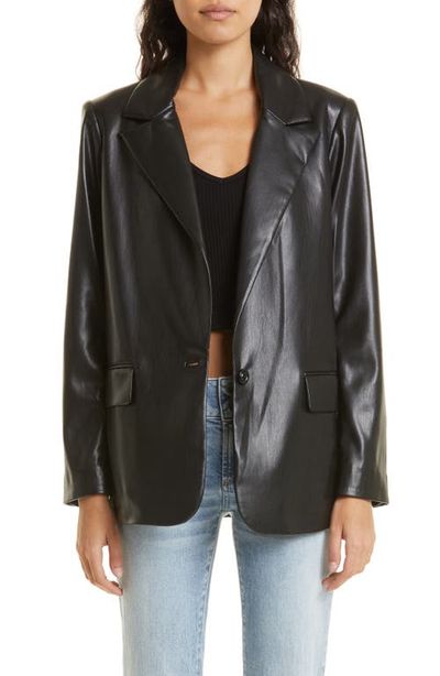 ALICE + OLIVIA ALICE + OLIVIA Denny Faux Leather Blazer