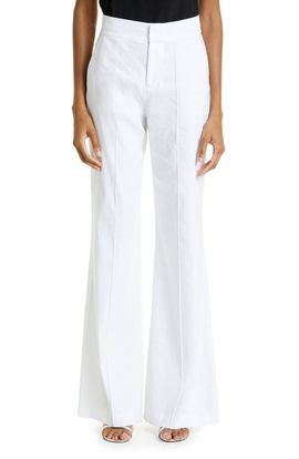 Alice + Olivia Alice + Olivia Dylan Wide Leg Linen Blend Pants