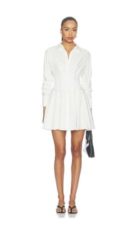 Alice + Olivia Alice + Olivia Edie Corset Button Down Mini Dress