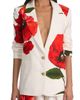ALICE + OLIVIA ALICE + OLIVIA Elna Long Poppy Print Blazer - 1
