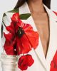 ALICE + OLIVIA ALICE + OLIVIA Elna Long Poppy Print Blazer - 5