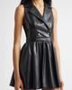 ALICE + OLIVIA ALICE + OLIVIA Emmy Faux Leather Sleeveless Dress - 4