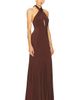 Alice + Olivia Alice + Olivia Evelina Halter Maxi Dress - 2