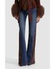 ALICE + OLIVIA ALICE + OLIVIA Faux Leather Godet High Waist Flare Jeans - 1
