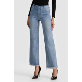 ALICE + OLIVIA ALICE + OLIVIA Fierce Raw Hem Slim Straight Leg Jeans