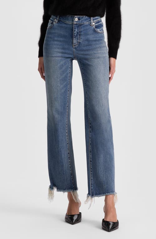 Alice + Olivia Alice + Olivia Fierce Slim Straight Leg Jeans