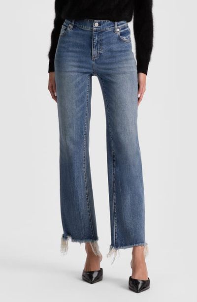 Alice + Olivia Alice + Olivia Fierce Slim Straight Leg Jeans