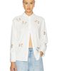 Alice + Olivia Alice + Olivia Finely Embellished Buttondown With Cutouts - 1