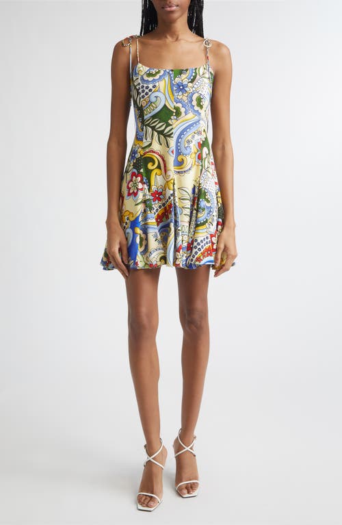 Alice + Olivia Alice + Olivia Floral Tie Strap Minidress