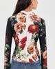 ALICE + OLIVIA ALICE + OLIVIA Freya Fitted Button Down Top Floral Radiance - 3