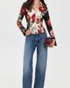 ALICE + OLIVIA ALICE + OLIVIA Freya Fitted Button Down Top Floral Radiance - 5