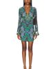 Alice + Olivia Alice + Olivia Freya Fitted Nipped Waist Button Down Mini Dress - 1