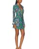 Alice + Olivia Alice + Olivia Freya Fitted Nipped Waist Button Down Mini Dress - 2