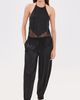 ALICE + OLIVIA ALICE + OLIVIA Greta Halter Tie Back Handkerchief Top Black - 5