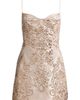 ALICE + OLIVIA ALICE + OLIVIA Hallie Metallic Damask Jacquard Cocktail Dress - 5