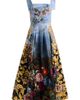 ALICE + OLIVIA ALICE + OLIVIA Hana Square Neck Tie Strap Dress - 5