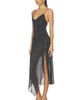 Alice + Olivia Alice + Olivia Harmony Embell Midi Dress With Slit - 2