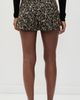 ALICE + OLIVIA ALICE + OLIVIA Hera Back Zip Shorts Black/Gold - 3