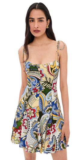 ALICE + OLIVIA ALICE + OLIVIA Jeanette Paneled Mini Dress Heat Wave