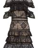ALICE + OLIVIA Alice + Olivia Jolie Tiered Ruffle Lace Dress - 5