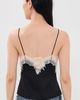 ALICE + OLIVIA ALICE + OLIVIA Julietta Cutaway Lace Slip Top Black/Chino - 3