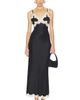 Alice + Olivia Alice + Olivia Julietta Hi Slit Lace Trim Maxi Slip Dress - 1