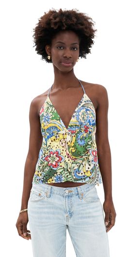 ALICE + OLIVIA ALICE + OLIVIA Karolina Halter Top Heat Wave