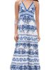 ALICE + OLIVIA ALICE + OLIVIA Karolina Smocked Waist Tiered Maxi Dress Solstice - 1