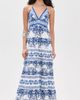 ALICE + OLIVIA ALICE + OLIVIA Karolina Smocked Waist Tiered Maxi Dress Solstice - 3