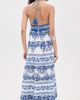 ALICE + OLIVIA ALICE + OLIVIA Karolina Smocked Waist Tiered Maxi Dress Solstice - 4