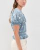 ALICE + OLIVIA ALICE + OLIVIA Kathryn Embroidered Blouse Deep Denim Blue/Vanilla - 4