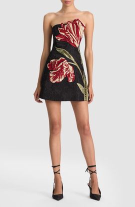 Alice + Olivia Alice + Olivia Katia Embellished Strapless Minidress