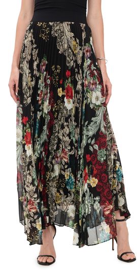 ALICE + OLIVIA ALICE + OLIVIA Katz Asymmetrical Pleated Maxi Skirt Free Spirit