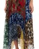 ALICE + OLIVIA ALICE + OLIVIA Katz Handkerchief Hem Midi Skirt Off The Grid Lg - 1