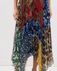 ALICE + OLIVIA ALICE + OLIVIA Katz Handkerchief Hem Midi Skirt Off The Grid Lg - 2