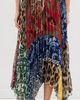 ALICE + OLIVIA ALICE + OLIVIA Katz Handkerchief Hem Midi Skirt Off The Grid Lg - 3