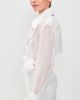 ALICE + OLIVIA ALICE + OLIVIA Keith Sheer Combo Cropped Trench with Belt Off White - 4