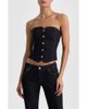 ALICE + OLIVIA ALICE + OLIVIA Kelcey Denim Corset Top - 1