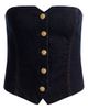 ALICE + OLIVIA ALICE + OLIVIA Kelcey Denim Corset Top - 5