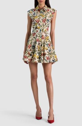 Alice + Olivia Alice + Olivia Kim Floral Paneled Minidress