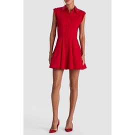 ALICE + OLIVIA ALICE + OLIVIA Kim Paneled Corset Fit and Flare Mini Shirtdress