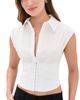 ALICE + OLIVIA ALICE + OLIVIA Kim Paneled Corset Fitted Top Off White - 1