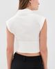 ALICE + OLIVIA ALICE + OLIVIA Kim Paneled Corset Fitted Top Off White - 3