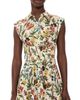 ALICE + OLIVIA ALICE + OLIVIA Kim Paneled Corset Flared Mini Shirt Dress Desert Springs Vanilla - 1