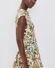 ALICE + OLIVIA ALICE + OLIVIA Kim Paneled Corset Flared Mini Shirt Dress Desert Springs Vanilla - 4